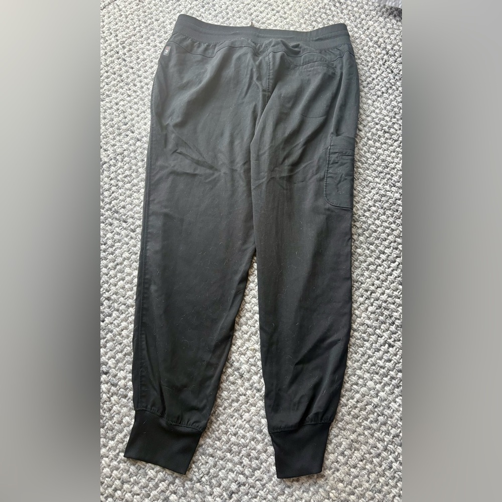 Greys Anatomy Black Scrub bottoms- Joggers- size medium-worn in good con… - Picture 2 of 3